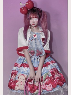 Cherry Bear Sweet Lolita Dress JSK by Diamond Honey (DH100)